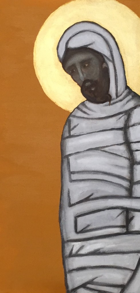 Lazarus. 12x24 acrylic on canvas. 2015. Rick Morley